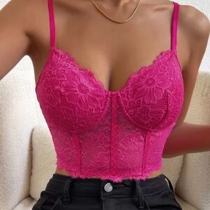 6️⃣5️⃣4️⃣ Elegant Pink Lace Bralette